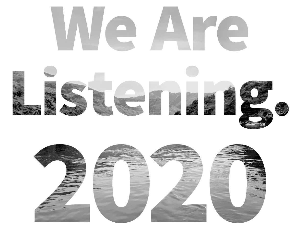 We Are Listening. 2020