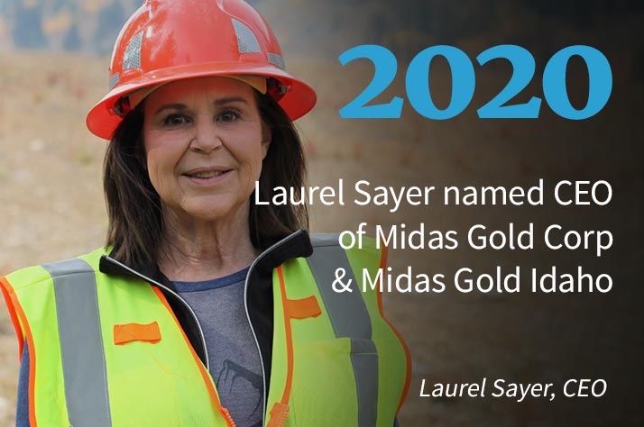 Laurel Sayer named CEO of Midas Gold Corp & Midas Gold Idaho